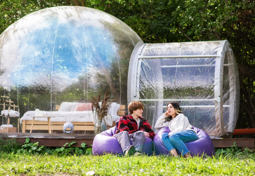 how to use a bubble tent