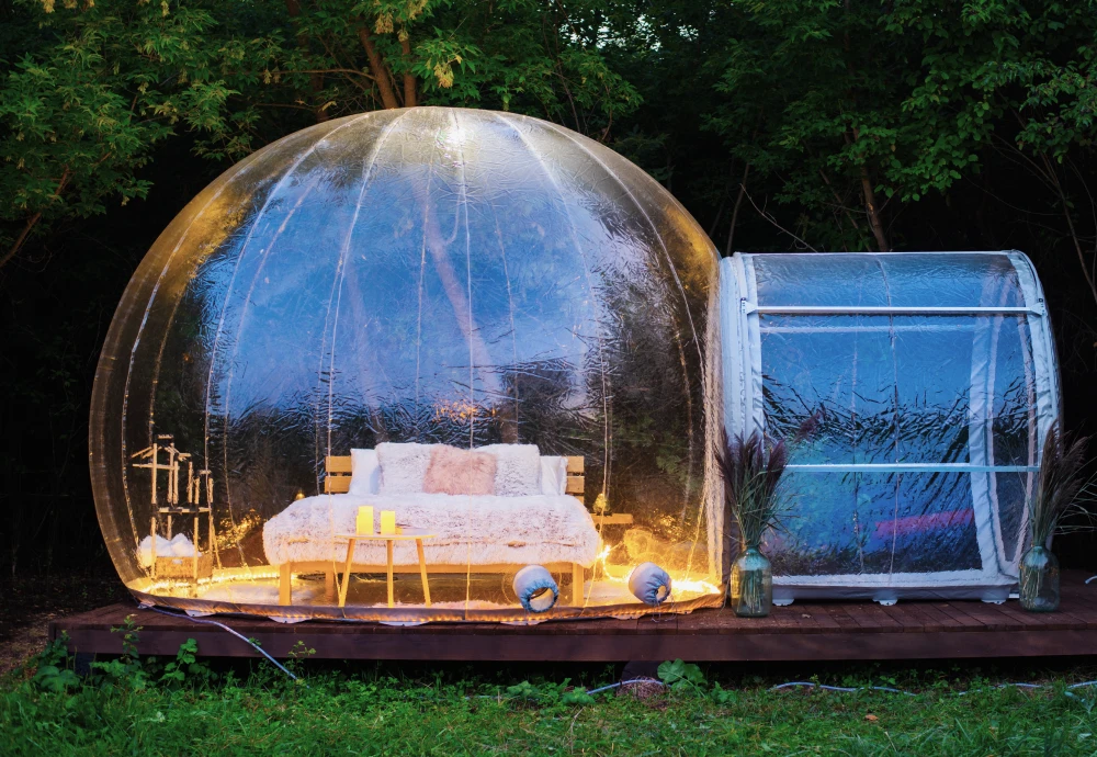 inflatable bubble tent transparent