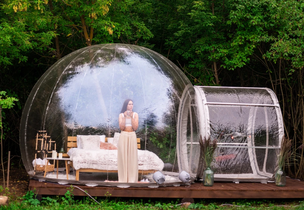 inflatable bubble tent transparent