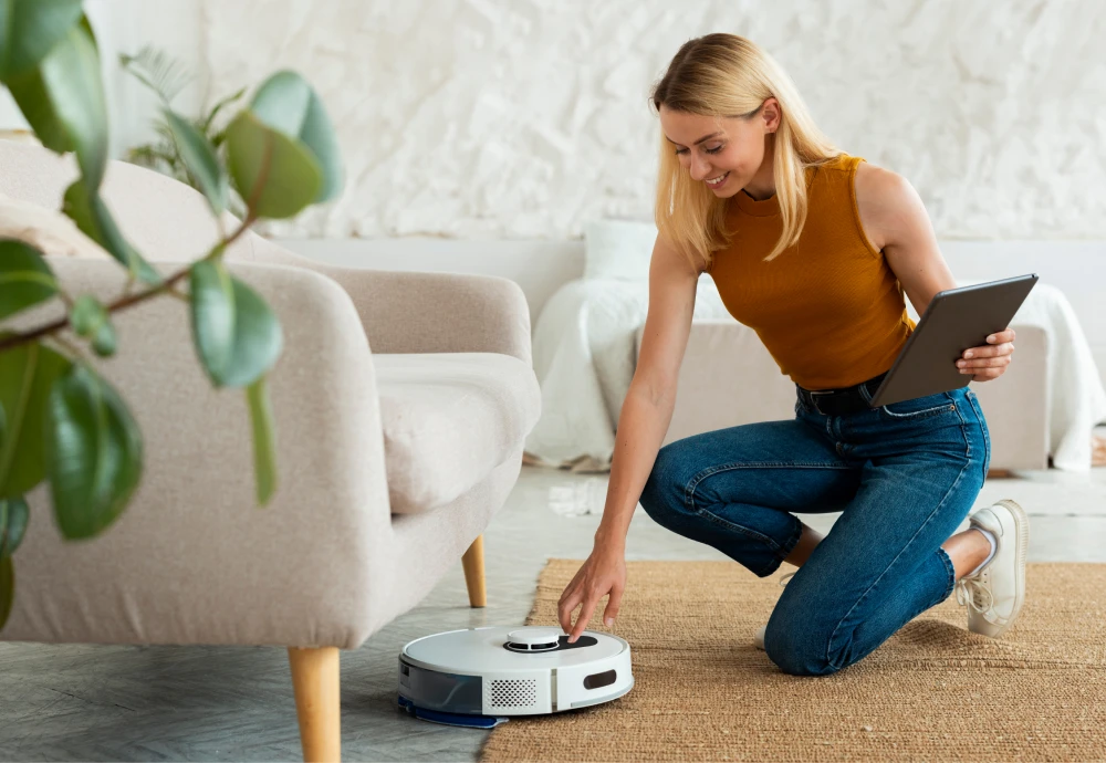 robot vacuum with self cleaning mop